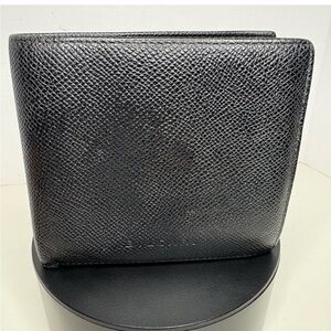 BVLGARI Black Leather Wallet